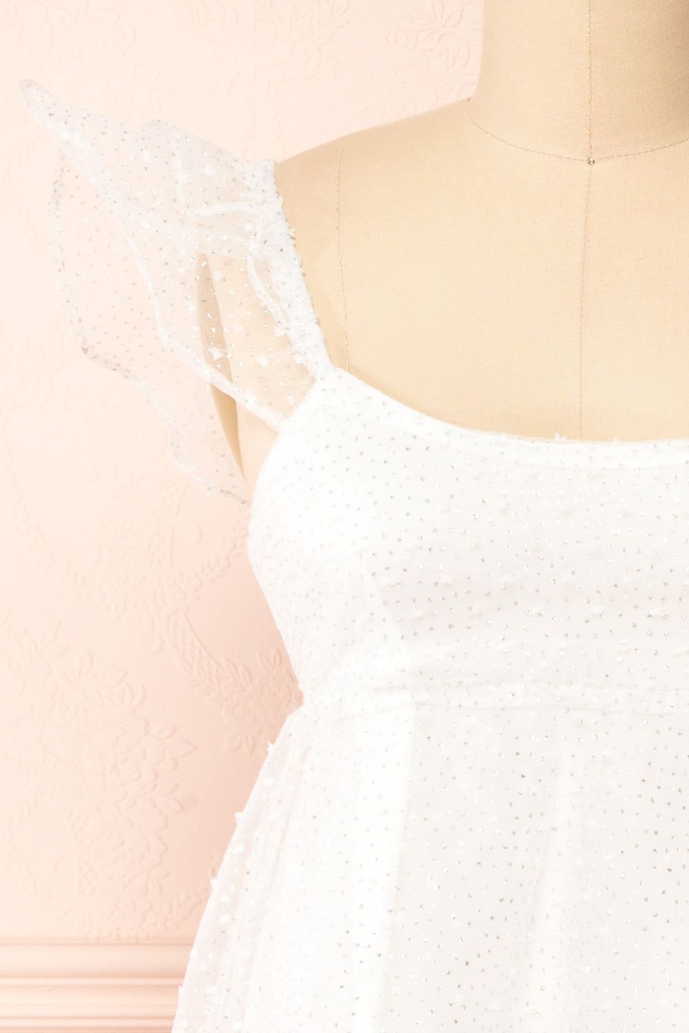 Eoya | White Sparkly Babydoll Dress sold by Boutique 1861 product image thumbnail 4