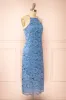 Ashley Blue | Straight Lace Midi Dress sold by Boutique 1861