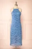 Ashley Blue | Straight Lace Midi Dress sold by Boutique 1861
