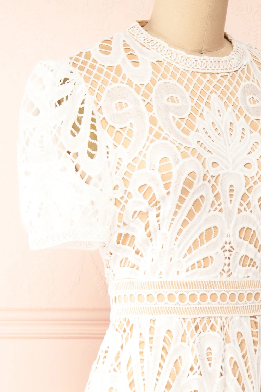 Shevona White | Crocheted Lace Midi Dress sold by Boutique 1861 product image thumbnail 5