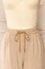 Bologne Beige | High-Waisted Straight Leg Chevron Pants sold by Boutique 1861