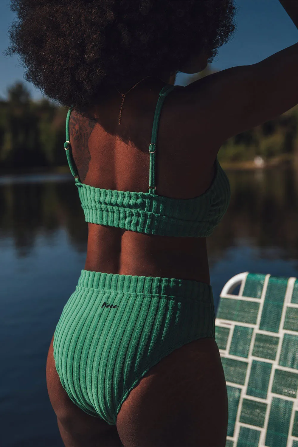 Soiya Green | Ribbed Bikini Top sold by Boutique 1861 product image thumbnail 2