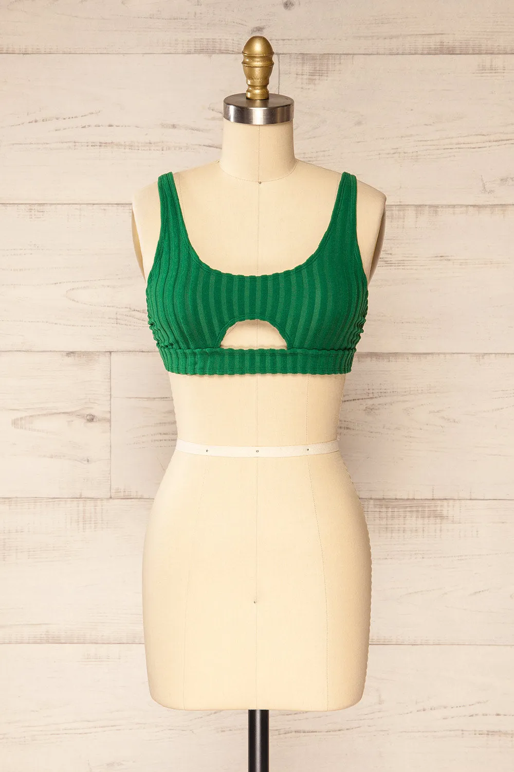Soiya Green | Ribbed Bikini Top sold by Boutique 1861 product image thumbnail 3