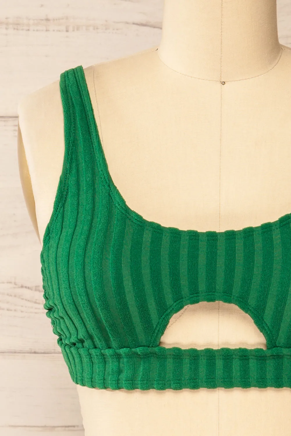 Soiya Green | Ribbed Bikini Top sold by Boutique 1861 product image thumbnail 4