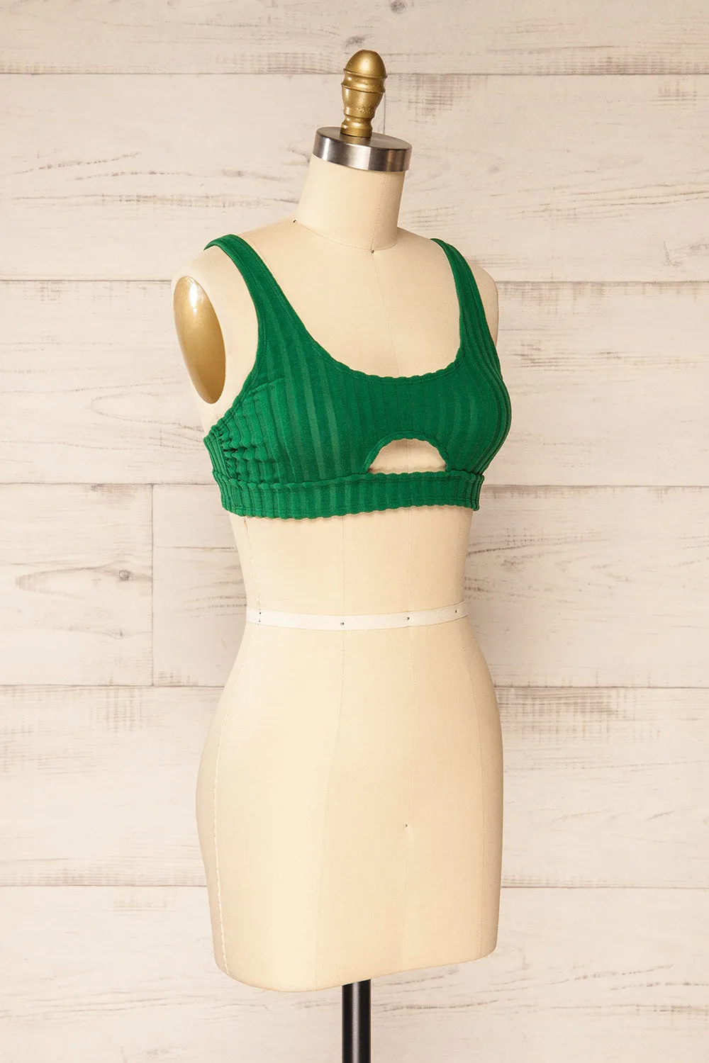 Soiya Green | Ribbed Bikini Top sold by Boutique 1861 product image thumbnail 5