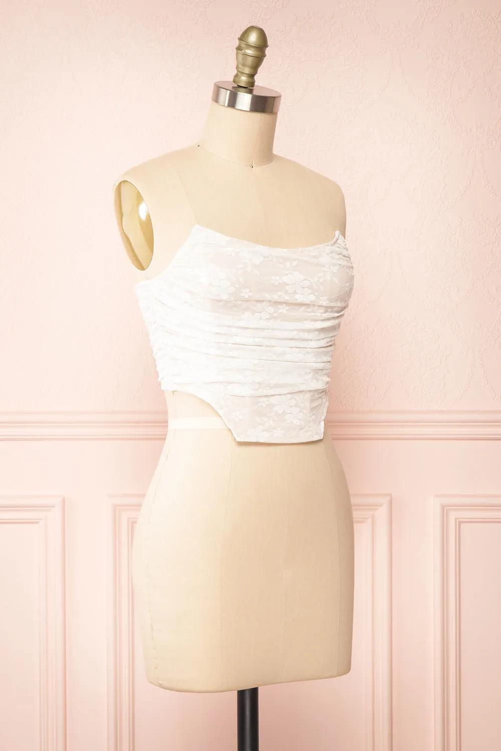 Malak | Lace Corset Crop Top sold by Boutique 1861 product image thumbnail 3