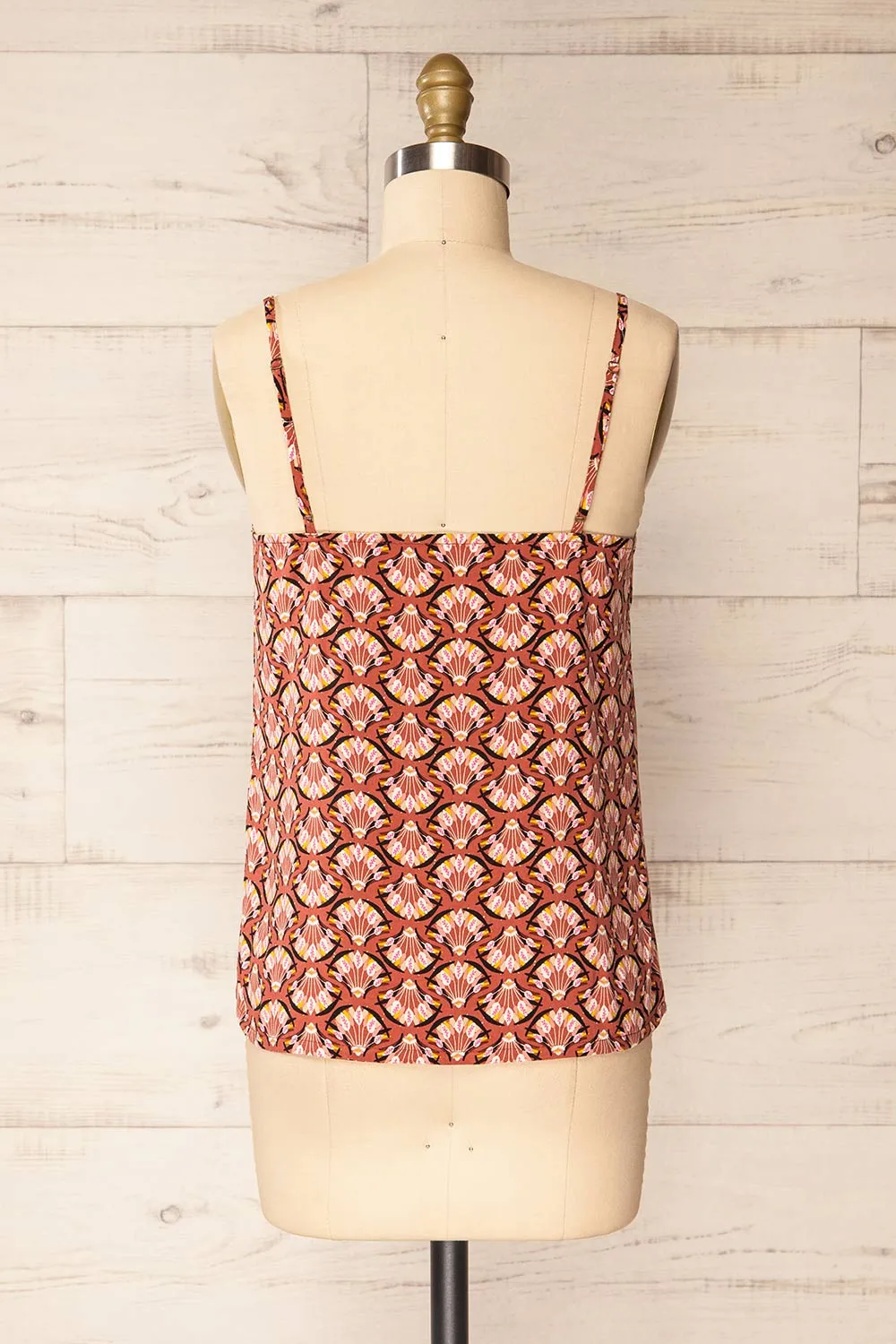 Creteil | Patterned Cami Top w/ Thin Straps sold by Boutique 1861 product image thumbnail 5