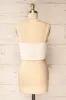 Beziers Ivory | Cowl Neck Cropped Satin Top sold by Boutique 1861