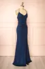 Samira Navy | Sparkly Mermaid Maxi Dress with Slit sold by Boutique 1861