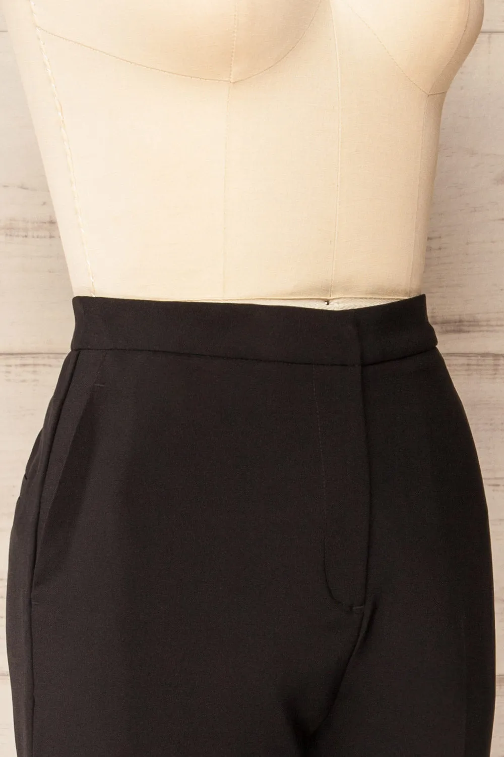 Sibenik Black | High-Waisted Pants w/ Pleated Leg sold by Boutique 1861 product image thumbnail 4