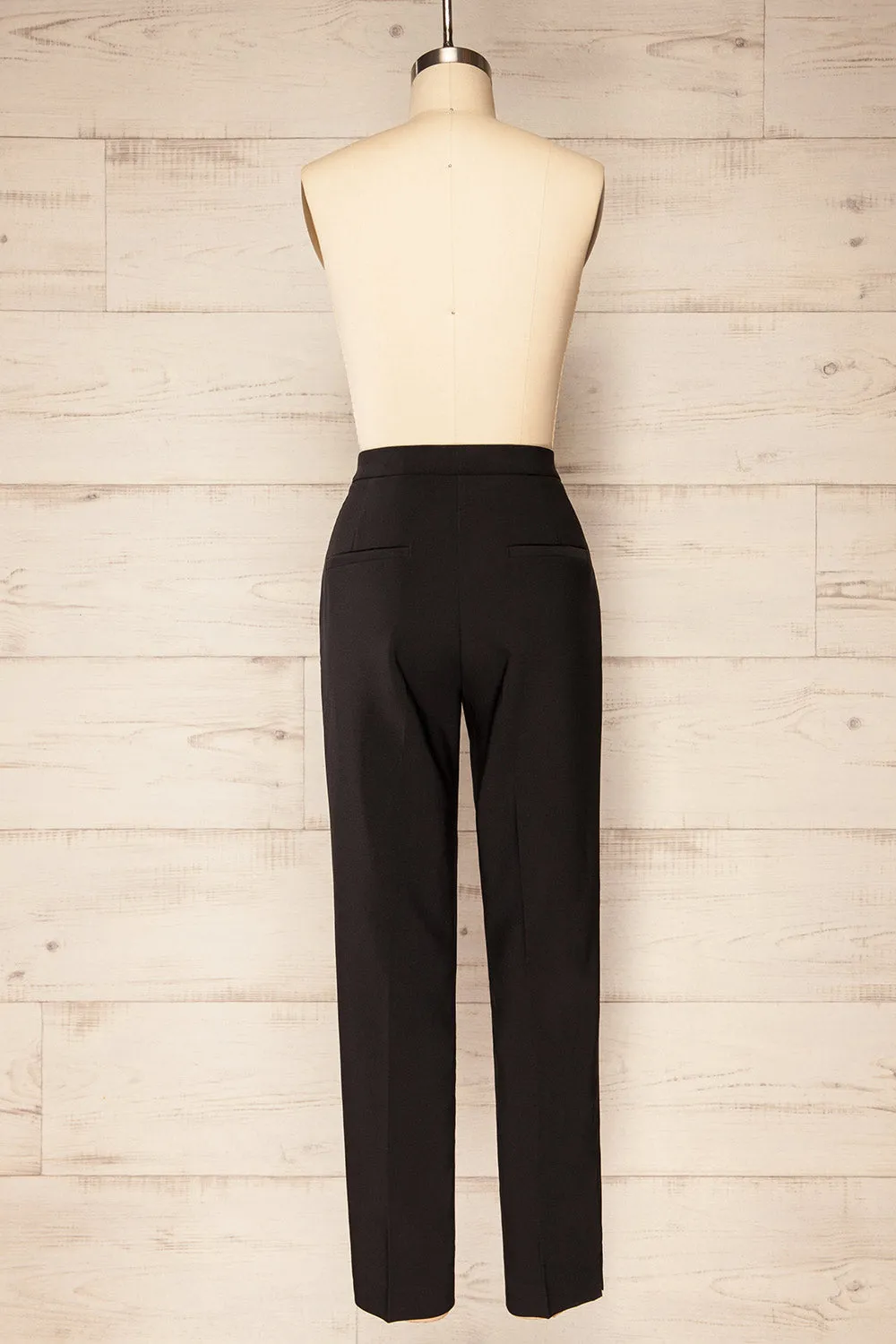Sibenik Black | High-Waisted Pants w/ Pleated Leg sold by Boutique 1861 product image thumbnail 5