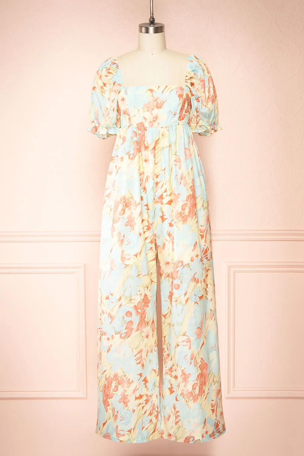 Dee | Floral Jumpsuit w/ Square Neckline sold by Boutique 1861