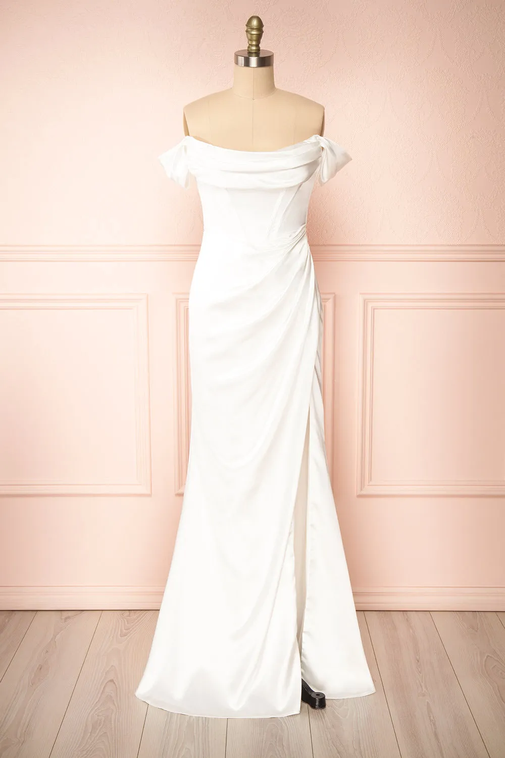 Symone | Off-Shoulder Corset Bridal Dress sold by Boutique 1861
