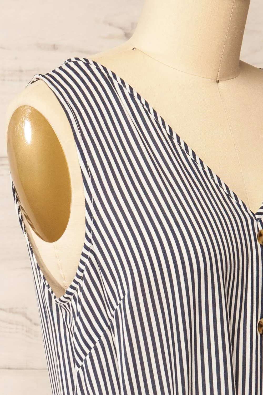 Yanika | Striped Short Dress with Belt sold by Boutique 1861 product image thumbnail 5