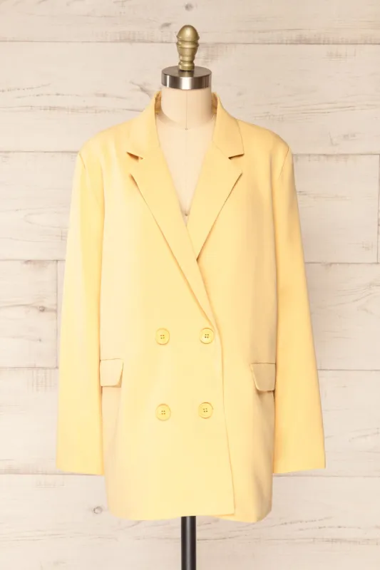 Marousi Yellow | Oversized Blazer sold by Boutique 1861