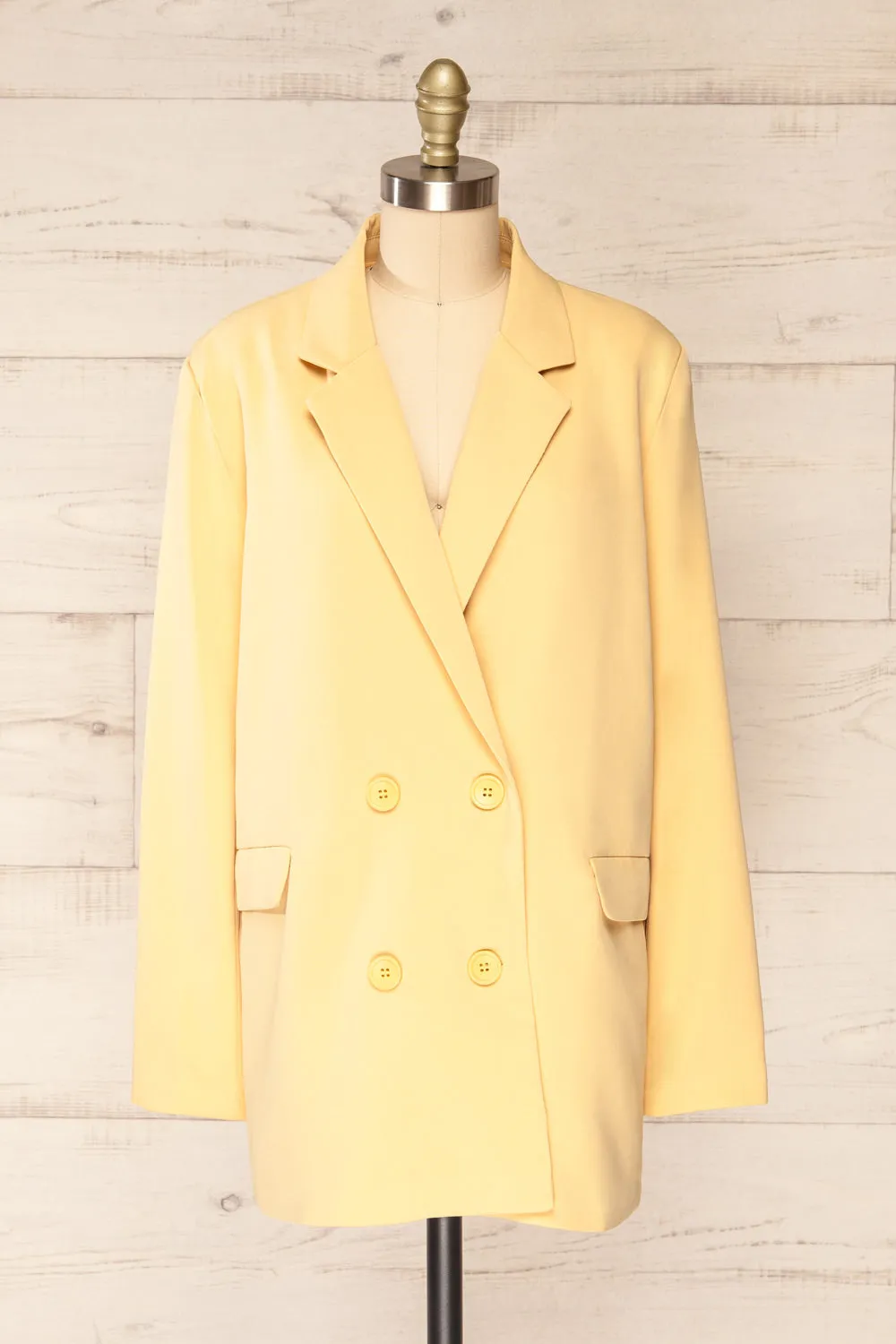 Marousi Yellow | Oversized Blazer sold by Boutique 1861