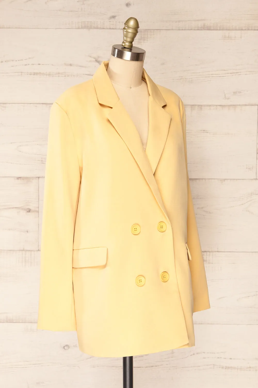 Marousi Yellow | Oversized Blazer sold by Boutique 1861 product image thumbnail 4