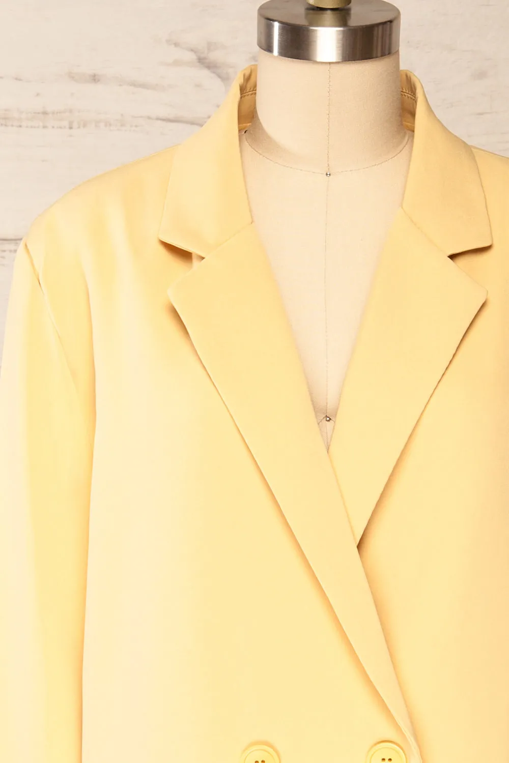 Marousi Yellow | Oversized Blazer sold by Boutique 1861 product image thumbnail 3