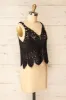 Zagreb Black | Crochet Cropped Cami sold by Boutique 1861