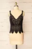 Zagreb Black | Crochet Cropped Cami sold by Boutique 1861