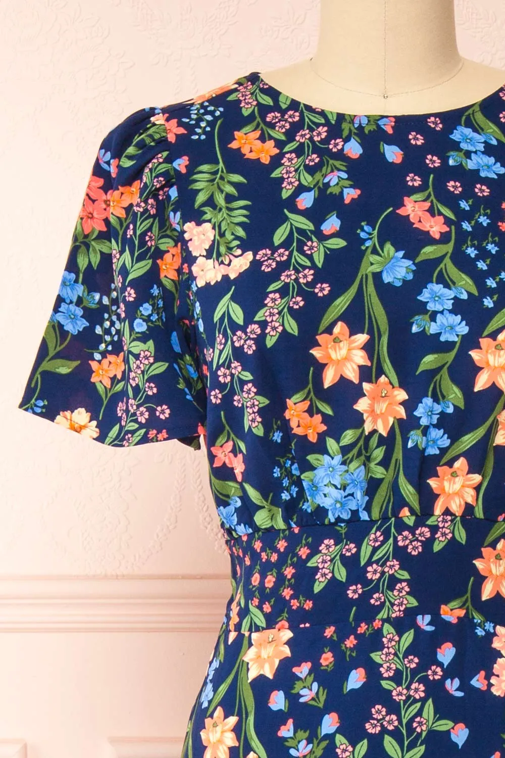 Cirilla | Navy Floral Dress sold by Boutique 1861 product image thumbnail 2