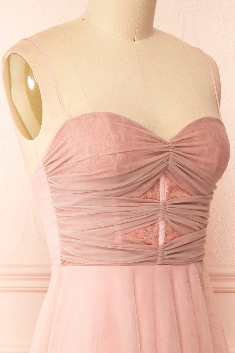 Cyrilla | Midi Pink Tulle Dress sold by Boutique 1861 product image thumbnail 5