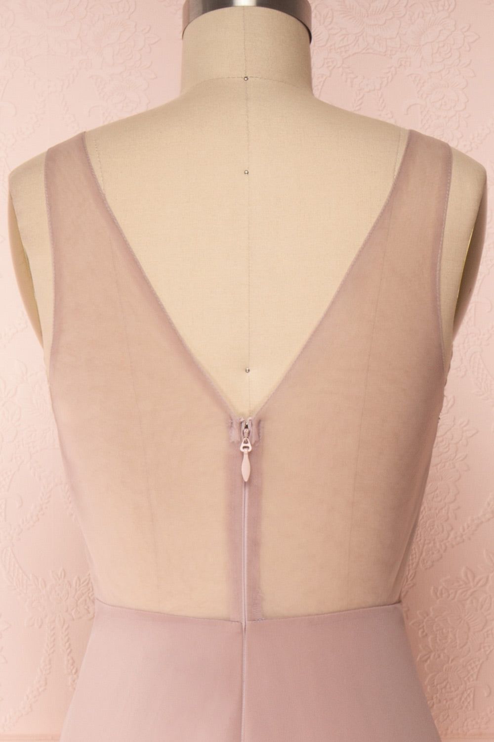 Esther Taupe | Maxi Prom Dress with Slit sold by Boutique 1861 product image thumbnail 7