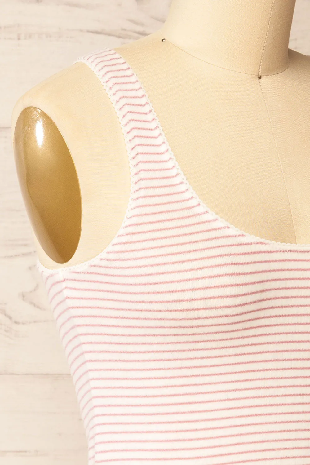 Sachymo | Striped Tank Top w/ Scalloped Trim sold by Boutique 1861 product image thumbnail 4