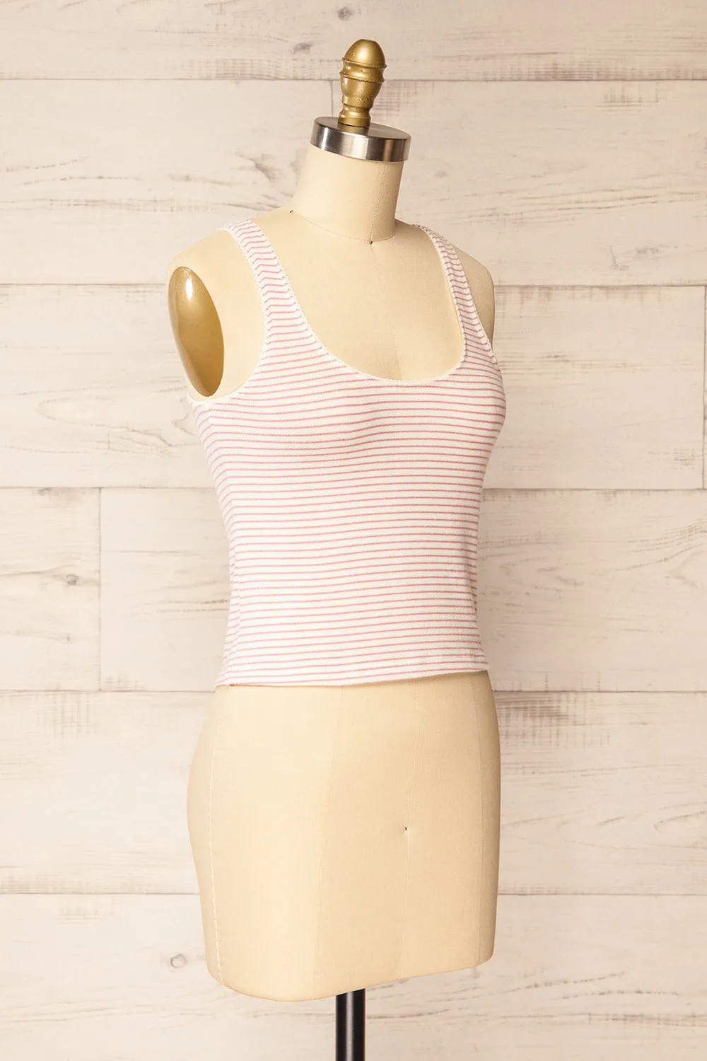 Sachymo | Striped Tank Top w/ Scalloped Trim sold by Boutique 1861 product image thumbnail 3