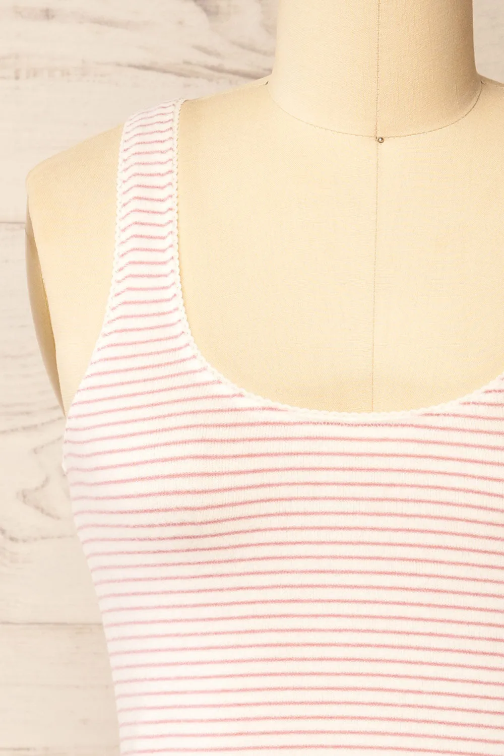 Sachymo | Striped Tank Top w/ Scalloped Trim sold by Boutique 1861 product image thumbnail 2