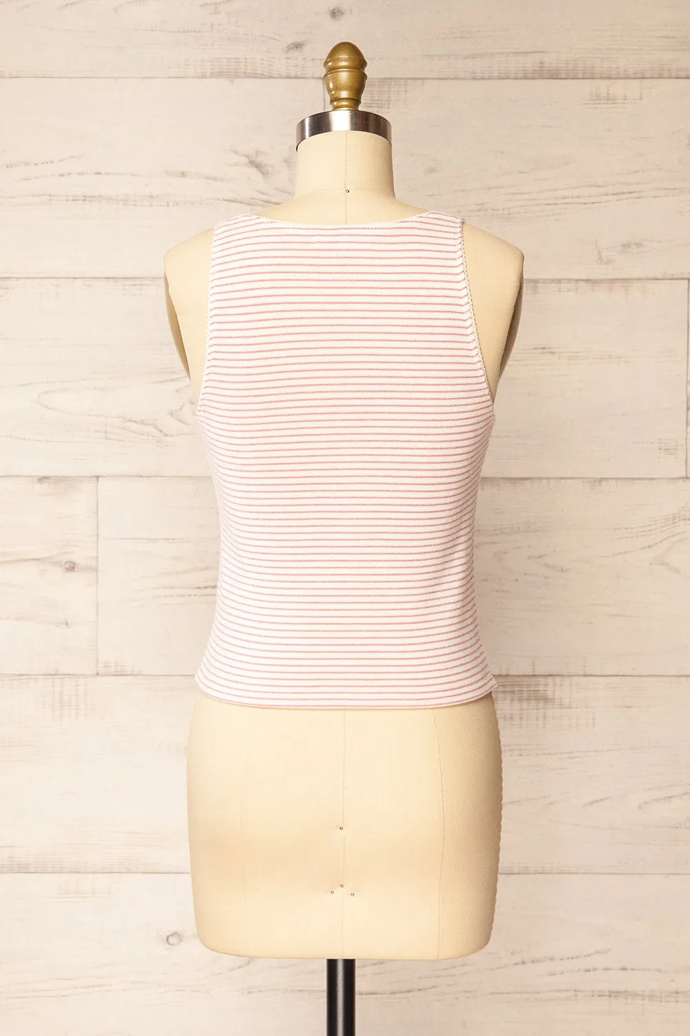 Sachymo | Striped Tank Top w/ Scalloped Trim sold by Boutique 1861 product image thumbnail 5