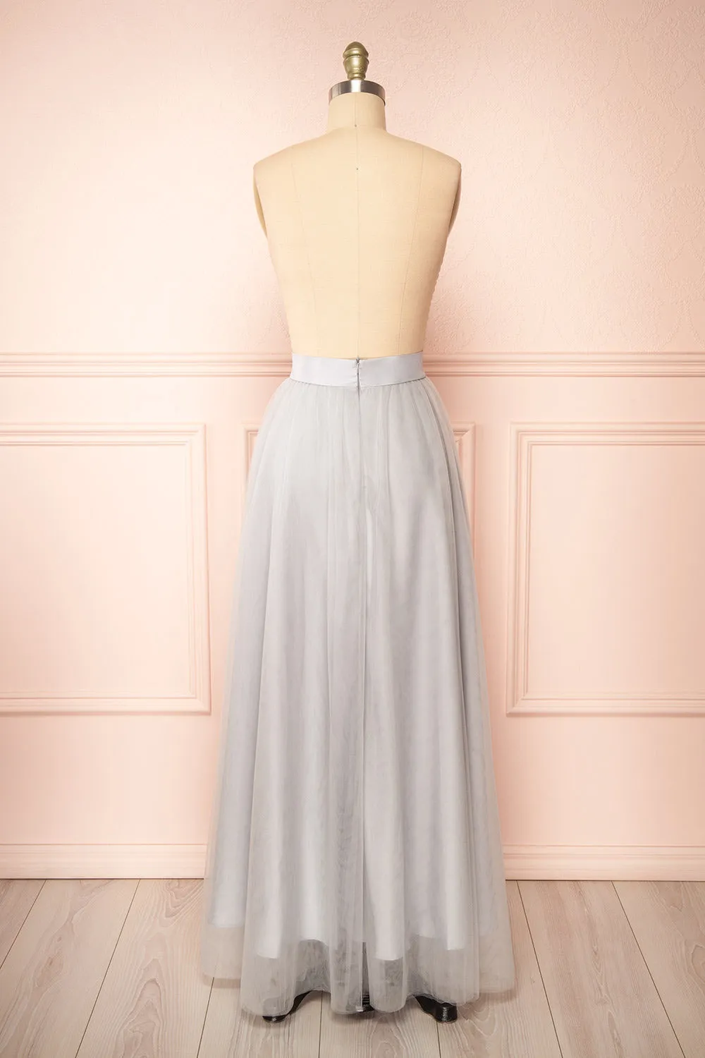 Telia Grey | Maxi Tulle Skirt sold by Boutique 1861 product image thumbnail 5