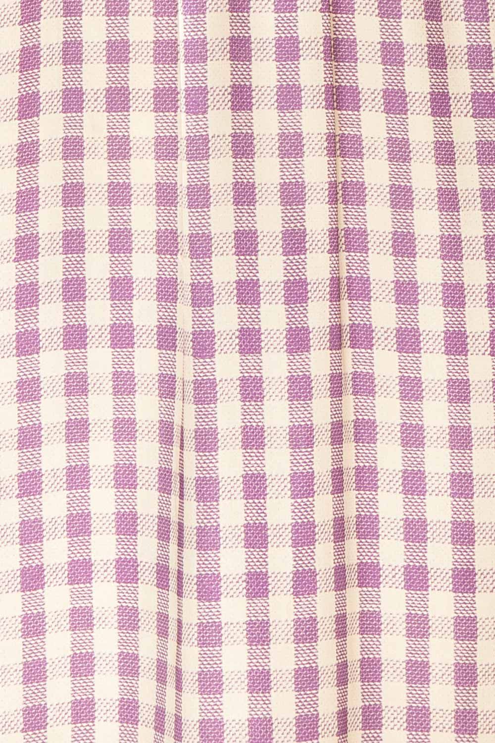 Rhea | Long Sleeve Plaid Satin Midi Dress sold by Boutique 1861 product image thumbnail 9