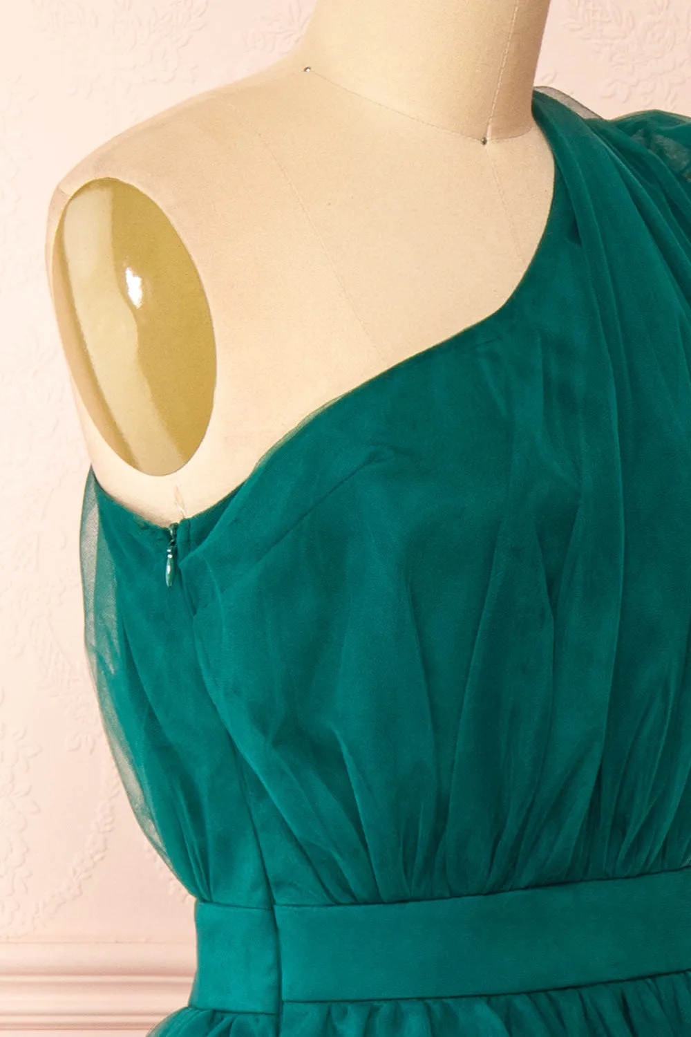 Leillia | Green Tulle Midi Dress sold by Boutique 1861 product image thumbnail 5