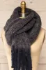 Telford Grey | Fuzzy Knit Scarf sold by Boutique 1861