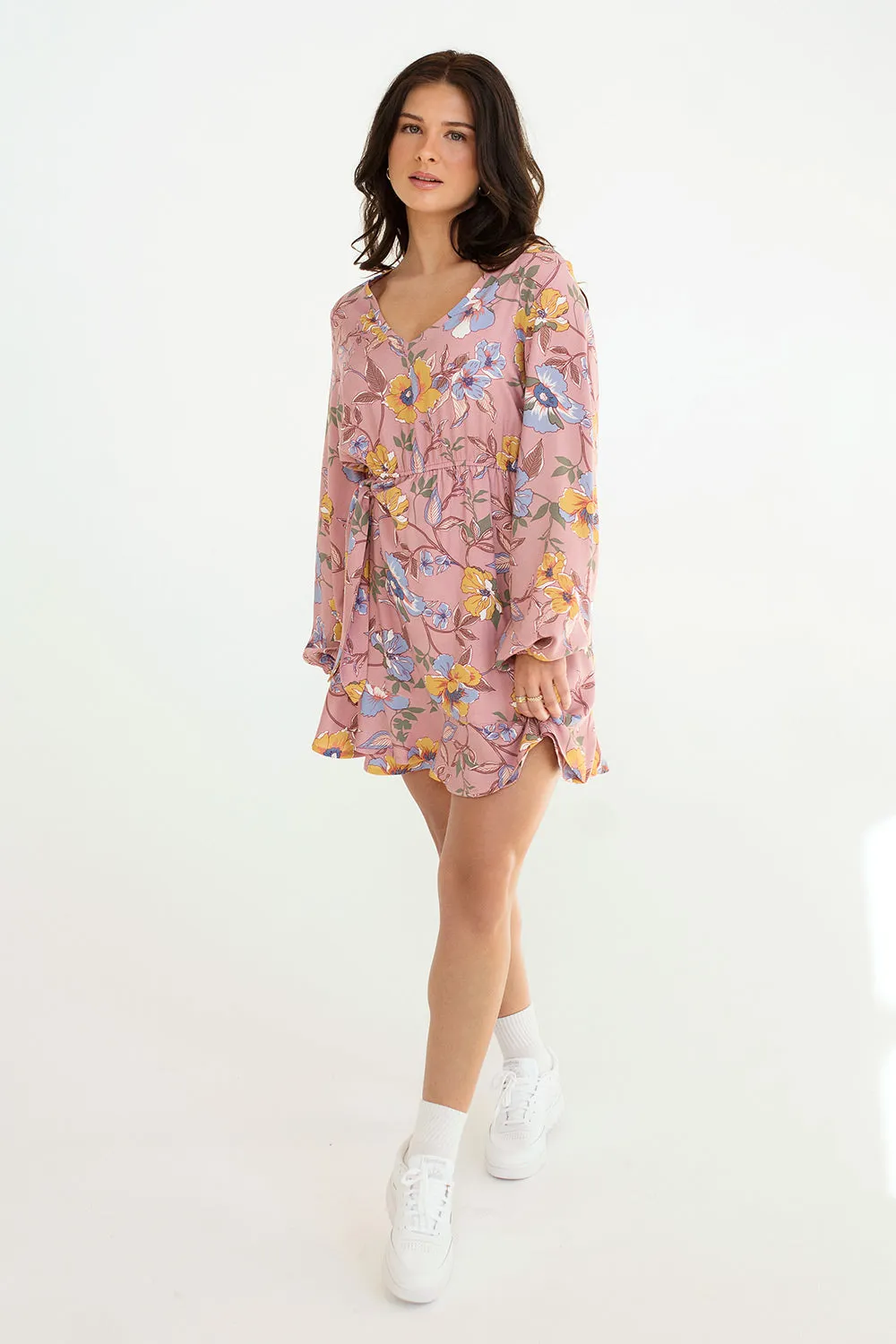 Alessia Floral | Wrap Dress w/ Long Sleeves sold by Boutique 1861 product image thumbnail 2