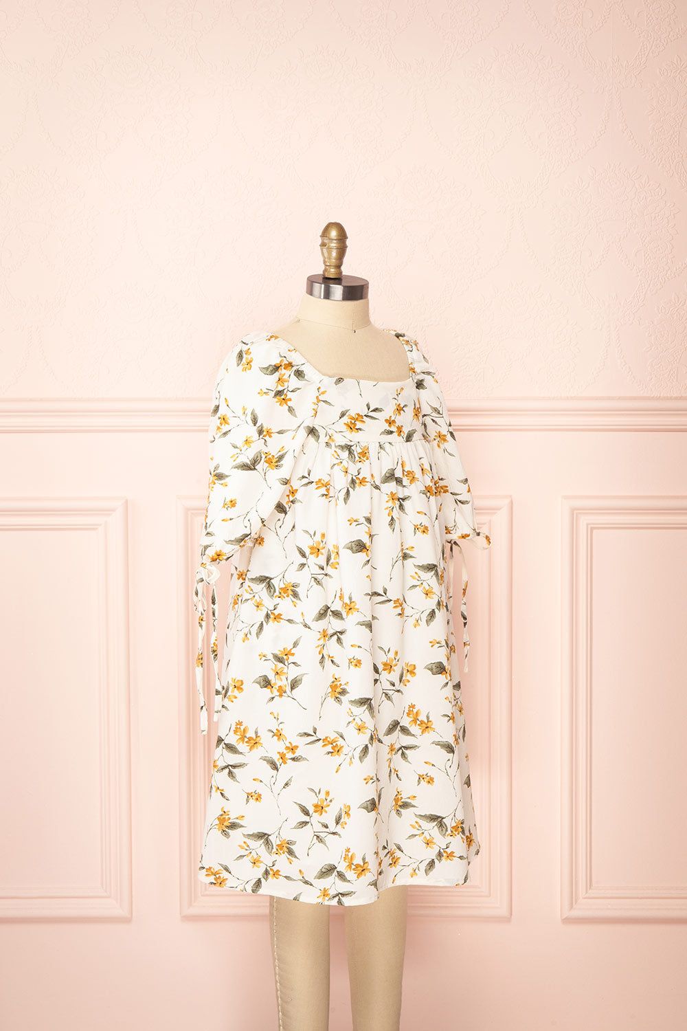 Tuline Mini | Short Floral Babydoll Dress sold by Boutique 1861 product image thumbnail 4