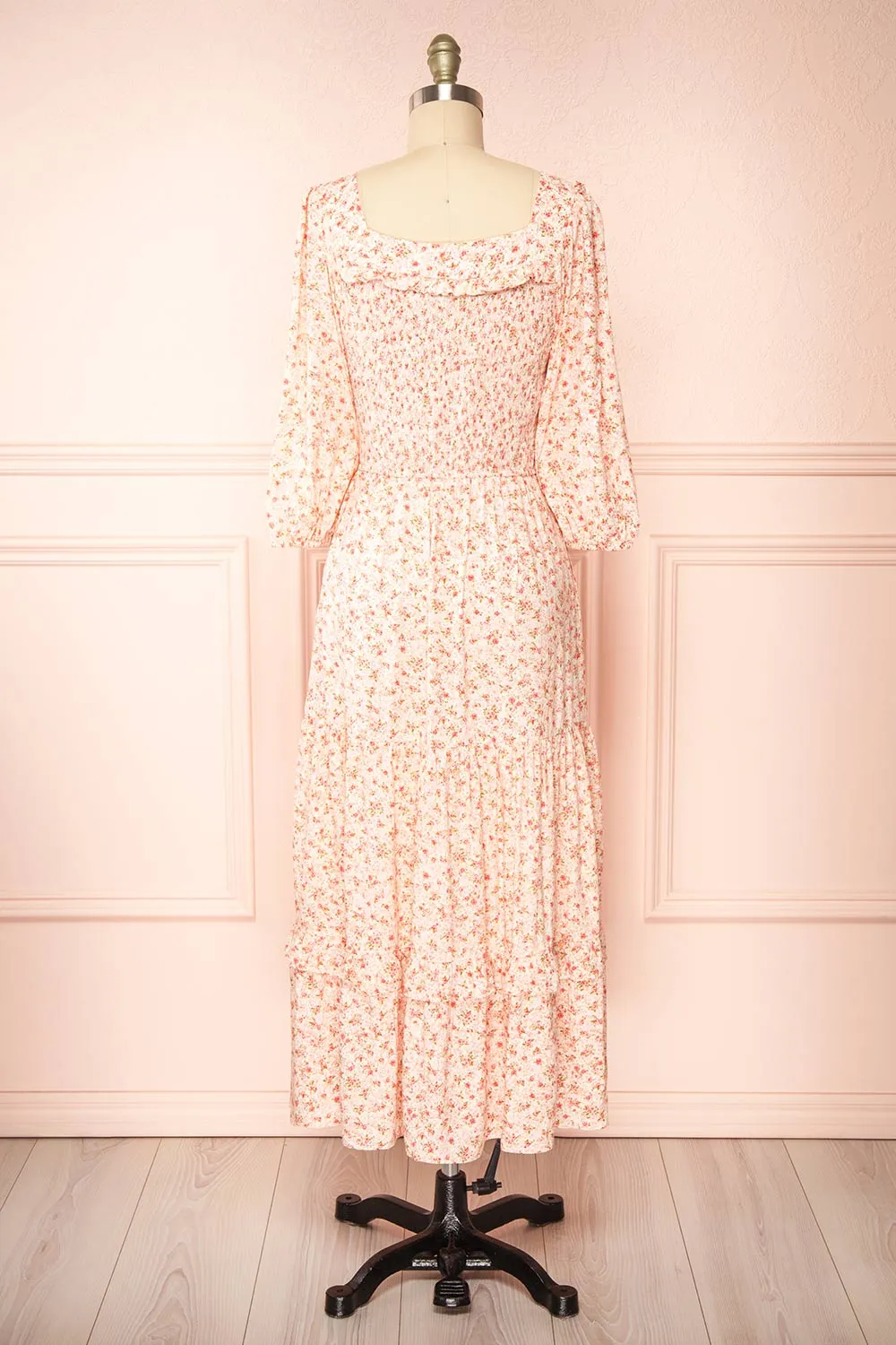 Clarisse | Tiered Floral Midi Dress sold by Boutique 1861 product image thumbnail 5