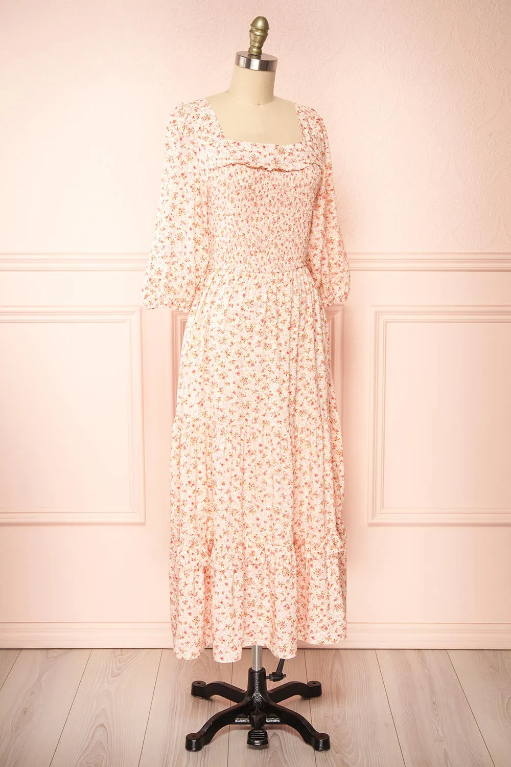 Clarisse | Tiered Floral Midi Dress sold by Boutique 1861 product image thumbnail 3