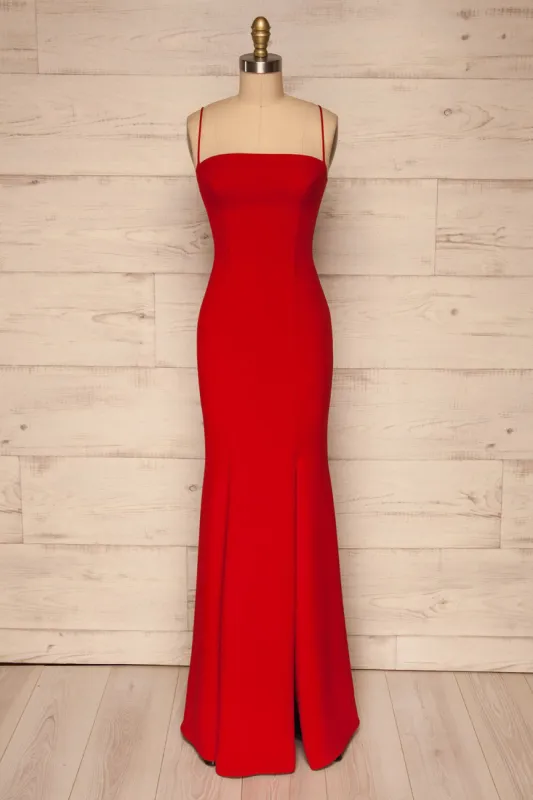 Milena Red | Mermaid Gown sold by Boutique 1861