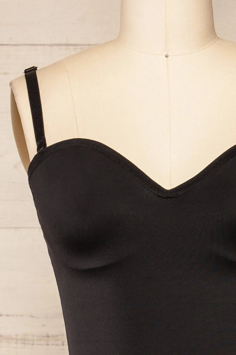 Helia Black | Shaping Bodysuit w/ Adjustable Straps sold by Boutique 1861 product image thumbnail 4