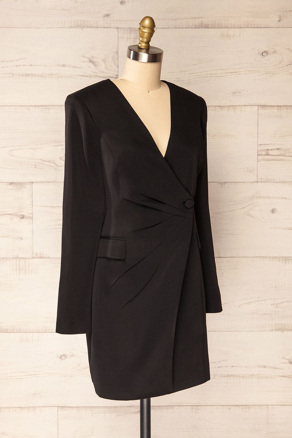 Savila Black | Asymmetrical Blazer Dress sold by Boutique 1861 product image thumbnail 4