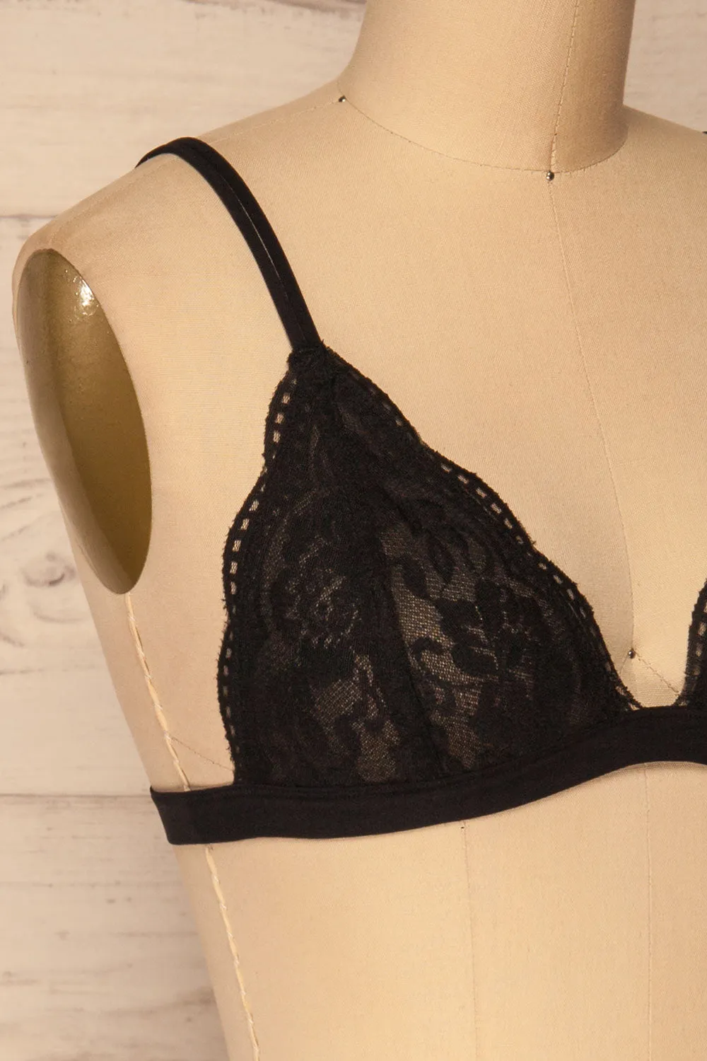 Ati Black | Lace Bralette sold by Boutique 1861 product image thumbnail 4