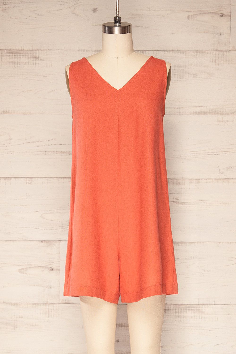 Rigaletta | Oversized V-Neck Romper sold by Boutique 1861