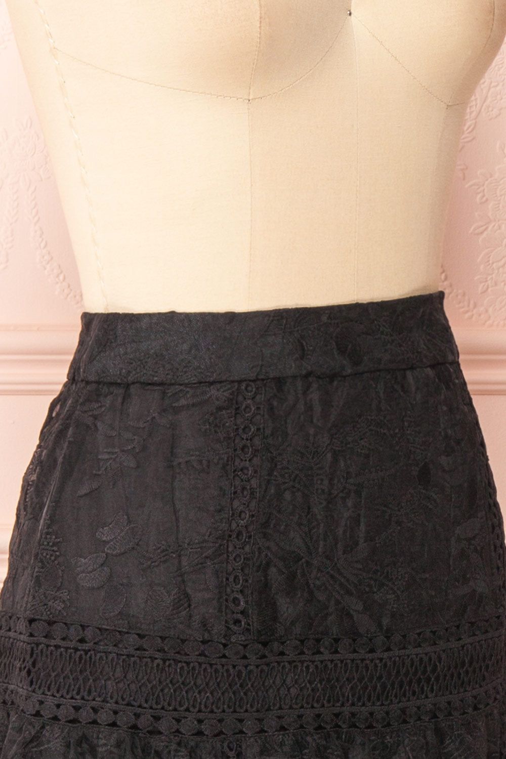 Knauttia | Floral Embroidered Mesh Skirt sold by Boutique 1861 product image thumbnail 5