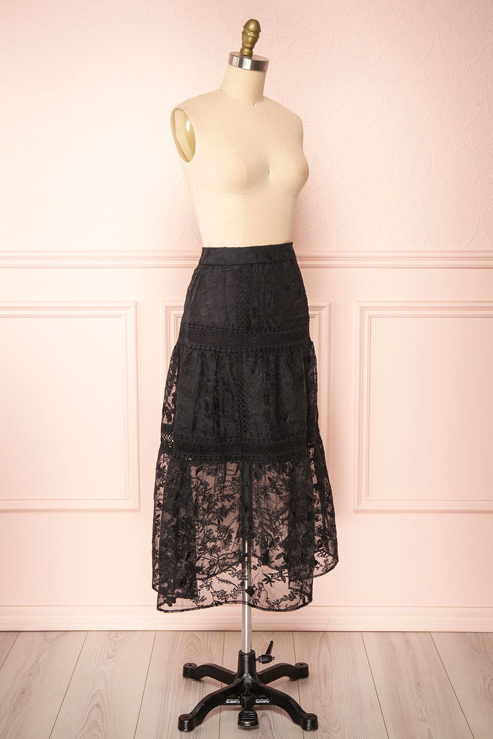Knauttia | Floral Embroidered Mesh Skirt sold by Boutique 1861 product image thumbnail 4
