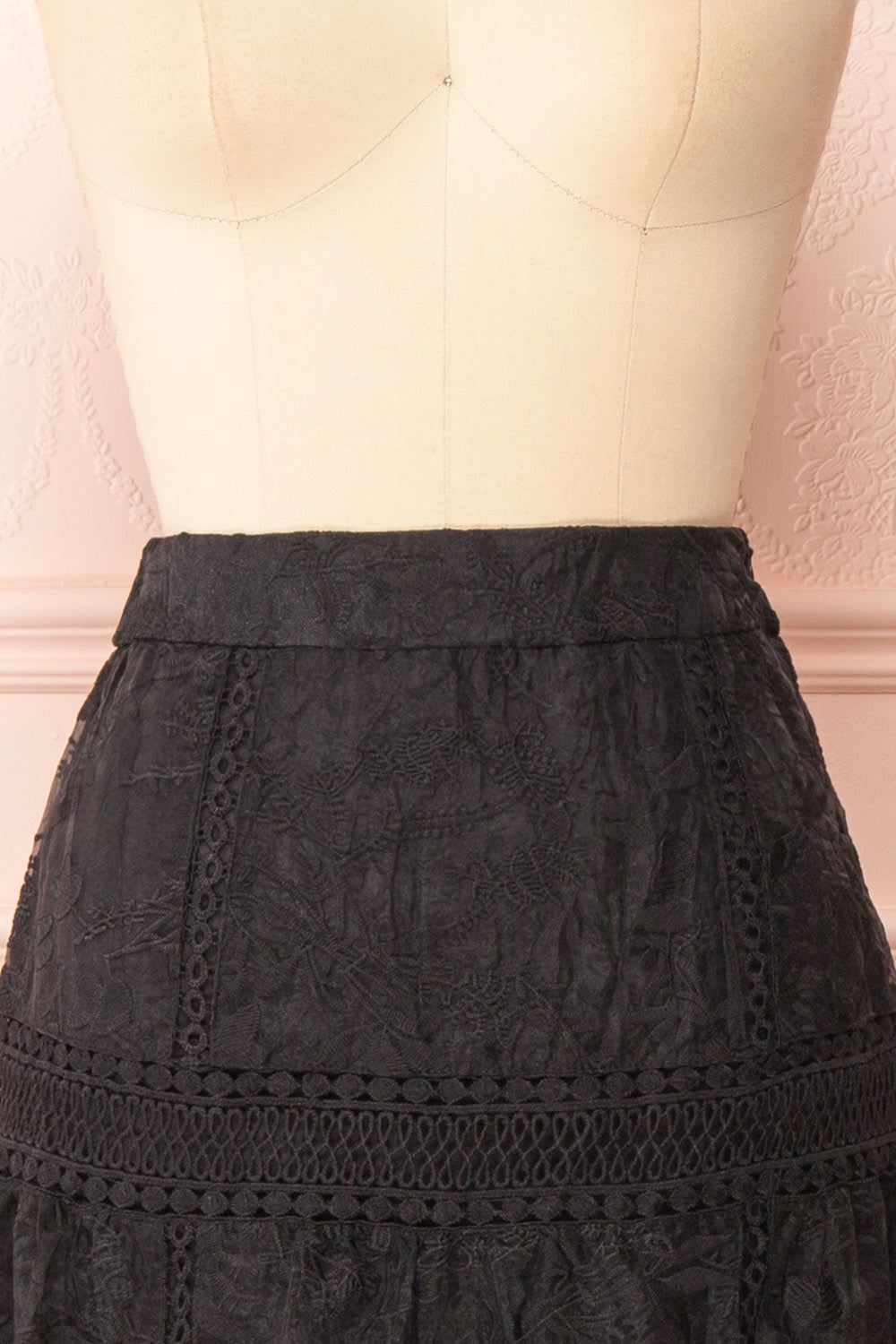 Knauttia | Floral Embroidered Mesh Skirt sold by Boutique 1861 product image thumbnail 3