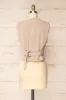 Caluire | Cropped Beige Waistcoat sold by Boutique 1861