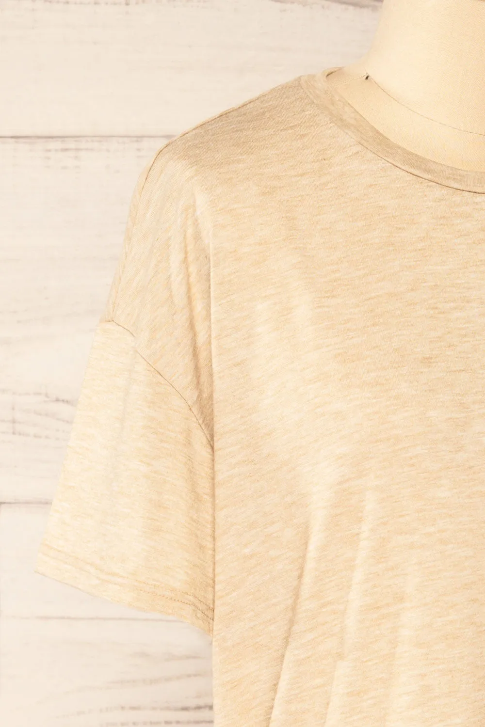 Nouem Beige | Oversized T-Shirt sold by Boutique 1861 product image thumbnail 4