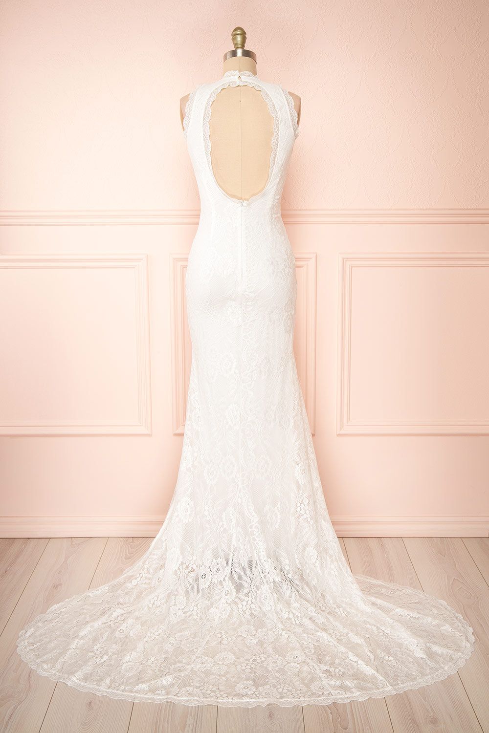 Patsy | White Lace Wedding Dress w/ Open-Back sold by Boutique 1861 product image thumbnail 3